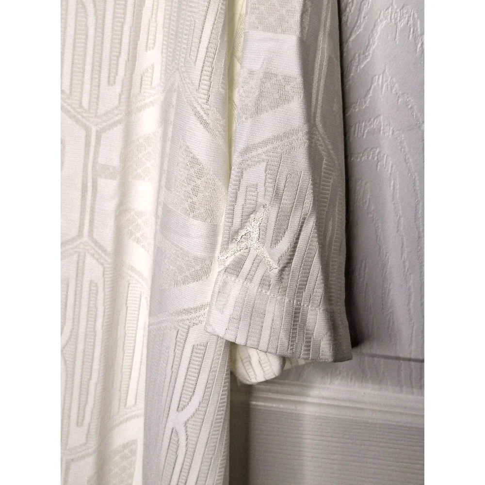 Jordan Flight Short Sleeve Knit Button Down White HF9363 133 size XL